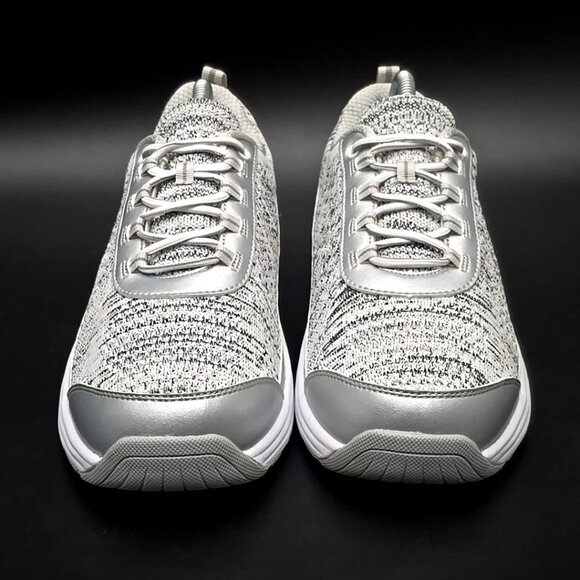 Orthofeet Sandy Bio-Fit Silver White Walking Sneaker Shoes Women's Size 9.5 - Picture 3 of 12